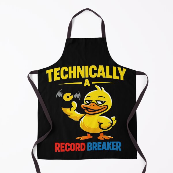 Item preview, Technically A Record Breaker Funny Duck Vinyl Pun Design designed and sold by TeeTimeTreasure.