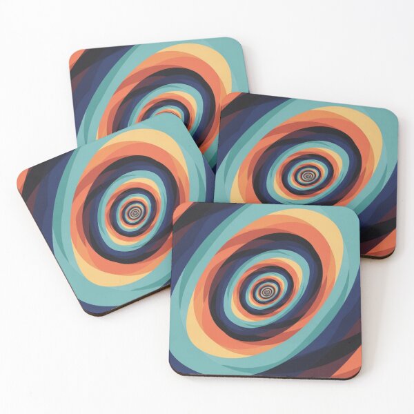 Item preview, Hypnotic Retro Vortex - Abstract 70s Color Spiral designed and sold by Dzblack.
