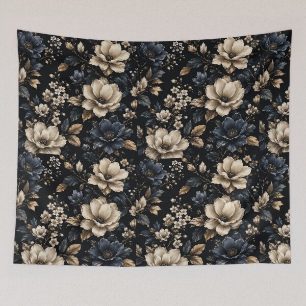 Item preview, Blue White Flower Pattern Spring Aesthetic Marguerite Blasingame Season designed and sold by SMARTKIT  DESIGNAGENCY.