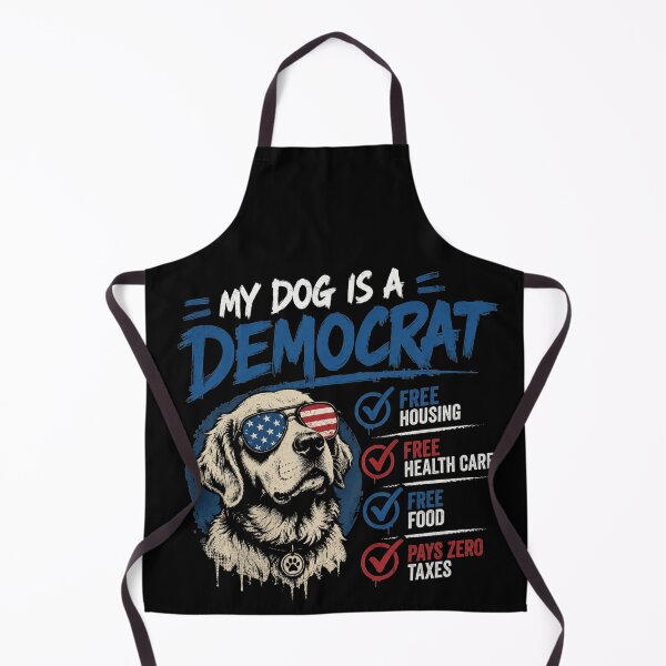 Artikelvorschau, Kopie des T-Shirts „Mein Hund ist ein Demokrat – Kostenloses Wohnen – Humor“ entworfen und verkauft von IdealDo.