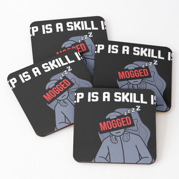 Item preview, Sleep is a Skill Issue - Funny Mogged Stickman Gamer Meme Design designed and sold by LevelUpLad.