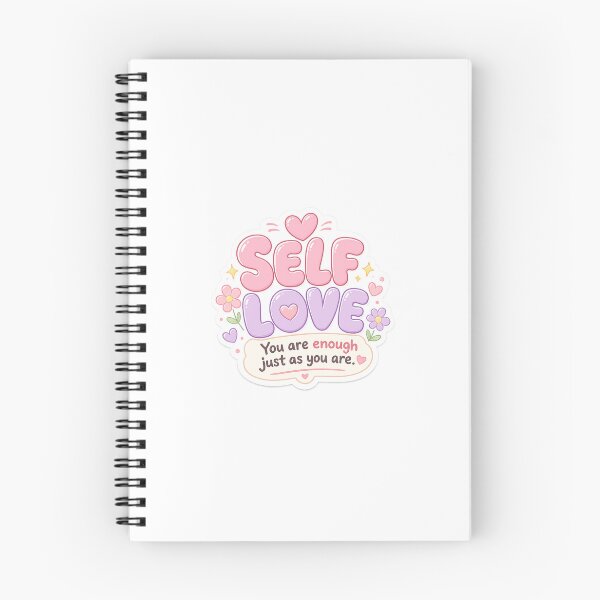 Item preview, Self Love You Are Enough Cute Pastel Sticker | Bubbly Typography | Motivational Aesthetic Decal designed and sold by StyloStudio.