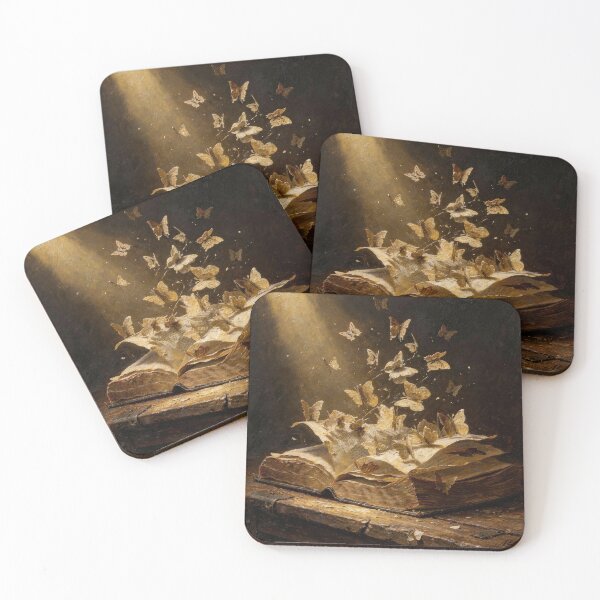 Item preview, Glowing Butterflies from an Open Book designed and sold by smicermarioshop.