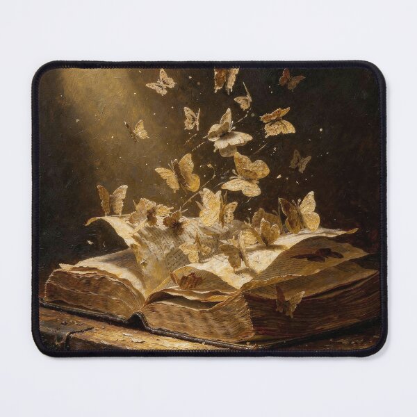 Item preview, Glowing Butterflies from an Open Book designed and sold by smicermarioshop.