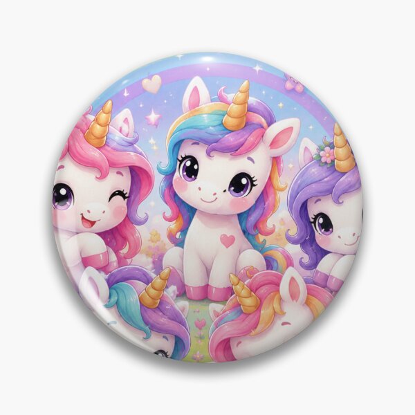 Item preview, Cute Kawaii Unicorns Rainbow for Kids designed and sold by HappyCreaturesCo.