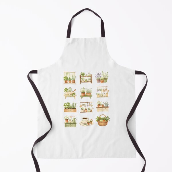 Item preview, Mini Kitchen Garden Botanical Sticker Collection | Cottagecore Herb Garden Sticker Sheet designed and sold by Spirit of Siam.