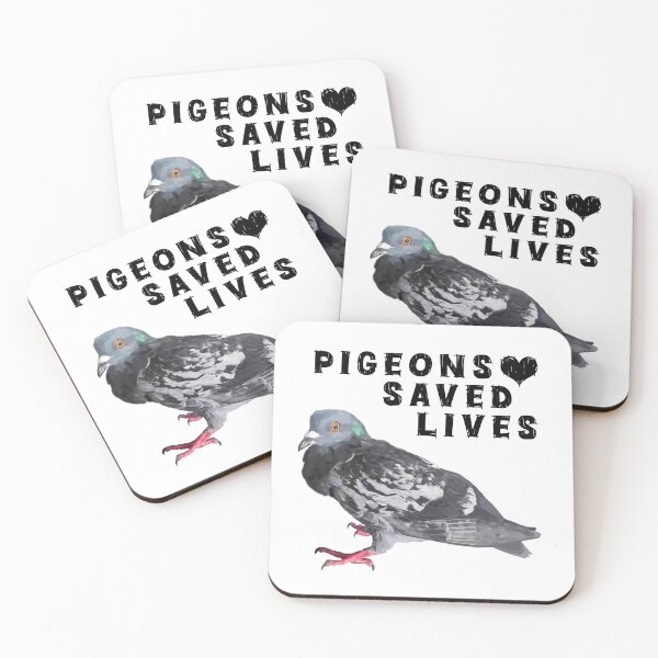 Item preview, Pigeons saved lives Detailed illustration Proceeds go to animal charities and rescues designed and sold by AnimalFriends1.