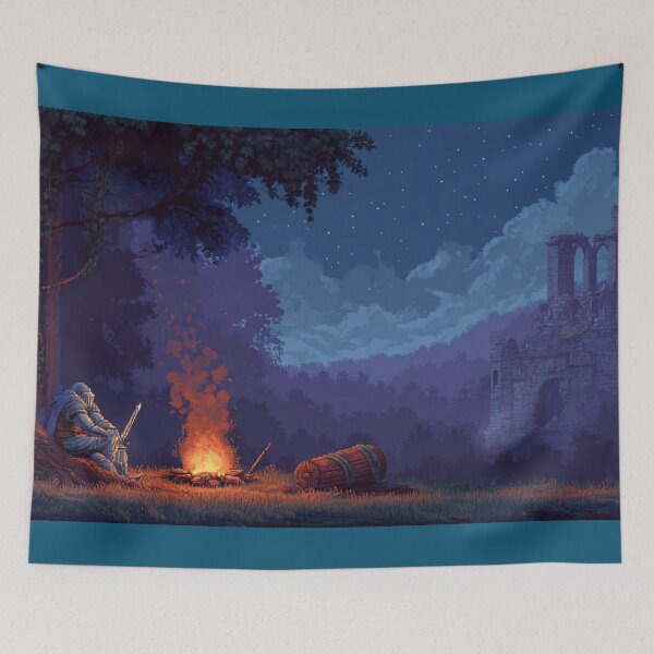 Item preview, Medieval Camp - Fantasy Pixel Art Knight designed and sold by Late Theory.