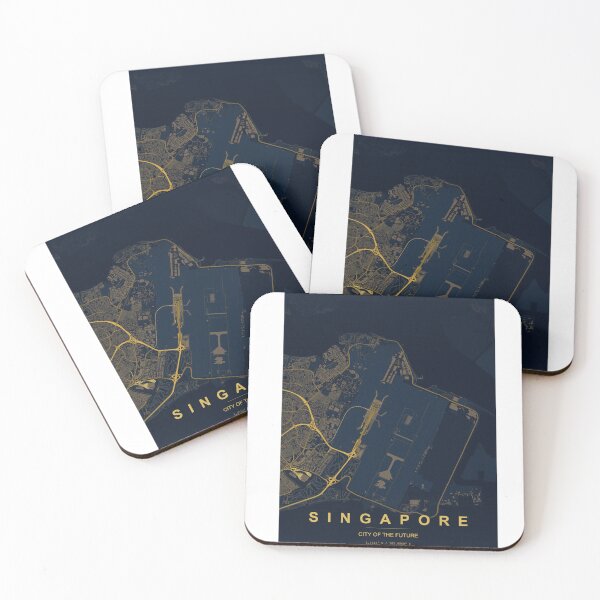 Item preview, Singapore City Map – Minimalist Gold Street Map | City of the Future Travel Poster Design designed and sold by Aurelux_24.