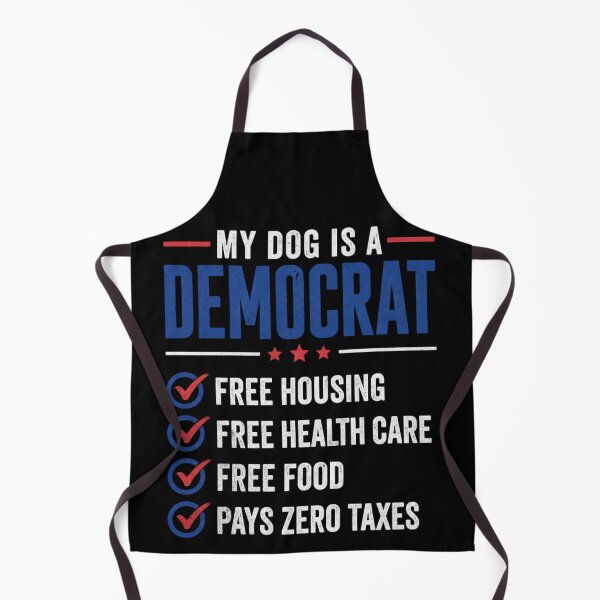 Item preview, My Dog is A Democrat Free Housing Humor Tee designed and sold by IdealDo.
