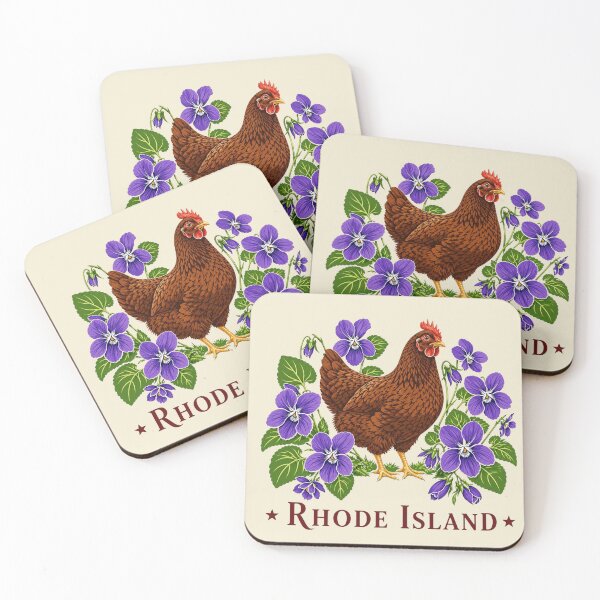 Item preview, Rhode Island Red & Violet State Homage designed and sold by The-Drip-Studio.