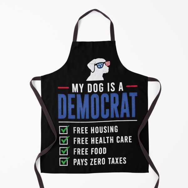 Item preview, My Dog is A Democrat Free Housing Humor Tee designed and sold by IdealDo.