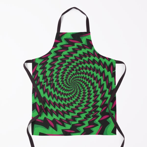 Item preview, Hypnotic Vortex — Psychedelic Green & Pink Zigzag Spiral designed and sold by Dzblack.