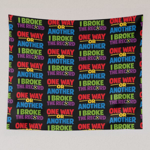 Item preview, One Way Or Another I Broke The Record Funny Vinyl Pun Design designed and sold by TeeTimeTreasure.