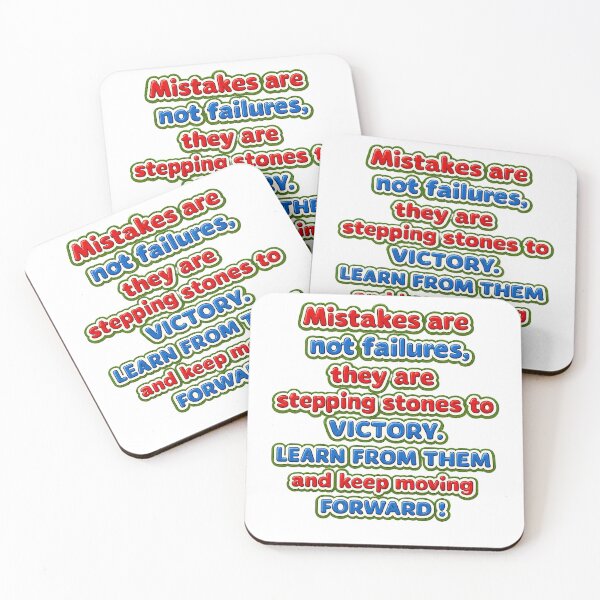 Item preview, Mistakes Are Not Failures – Learn From Them and Keep Moving Forward | Inspirational Motivational  designed and sold by ChristLedAngi.
