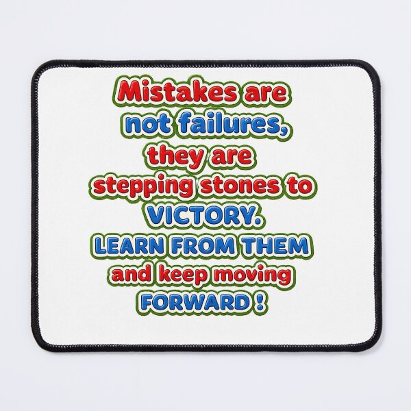 Item preview, Mistakes Are Not Failures – Learn From Them and Keep Moving Forward | Inspirational Motivational designed and sold by ChristLedAngi.
