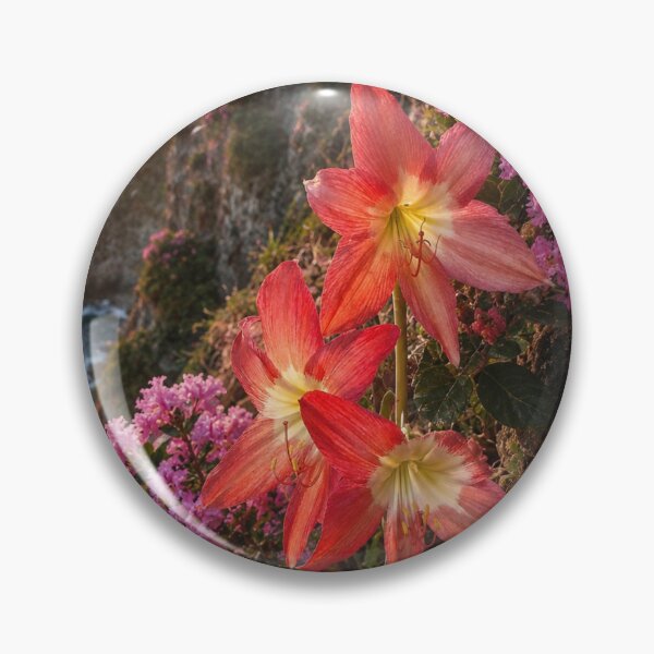 Item preview, Golden Hour Blooms on Coastal Cliffs designed and sold by SheFriendly143.