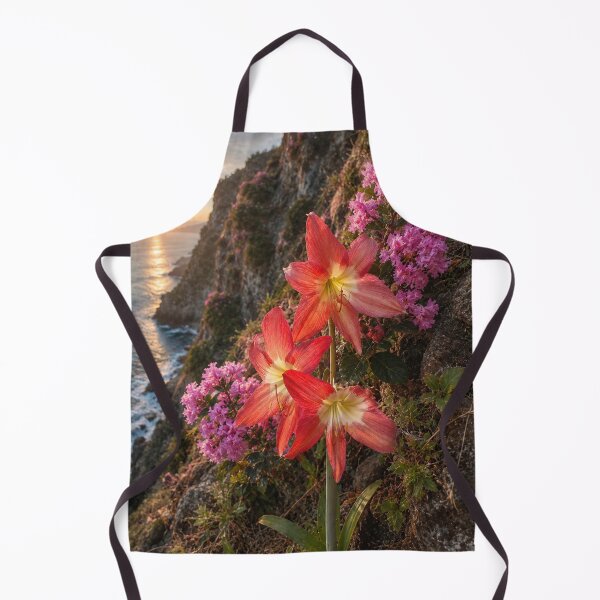 Item preview, Golden Hour Blooms on Coastal Cliffs designed and sold by SheFriendly143.