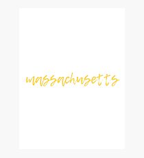 MASSACHUSETTS Photographic Print