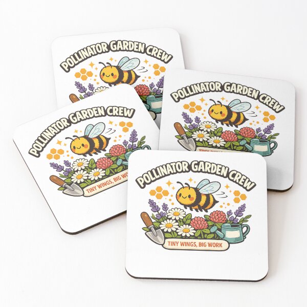 Item preview, Pollinator Garden Crew Tiny Wings Big Work designed and sold by Concrete Coffee Studio.