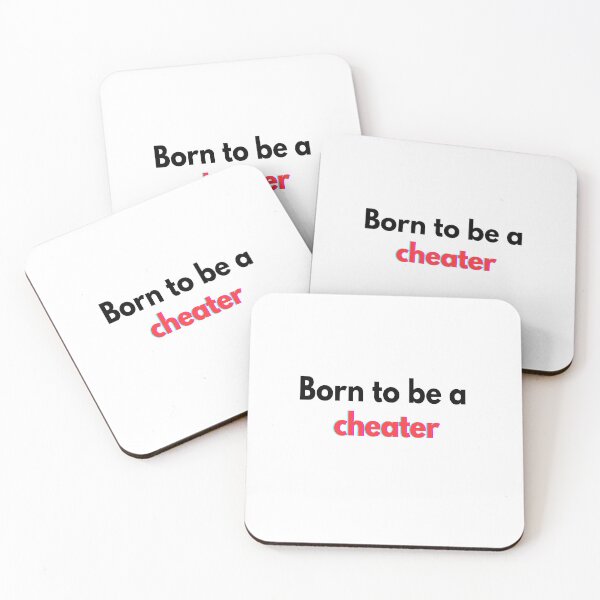 Item preview, Born to be a cheater designed and sold by YourFavBuddy.