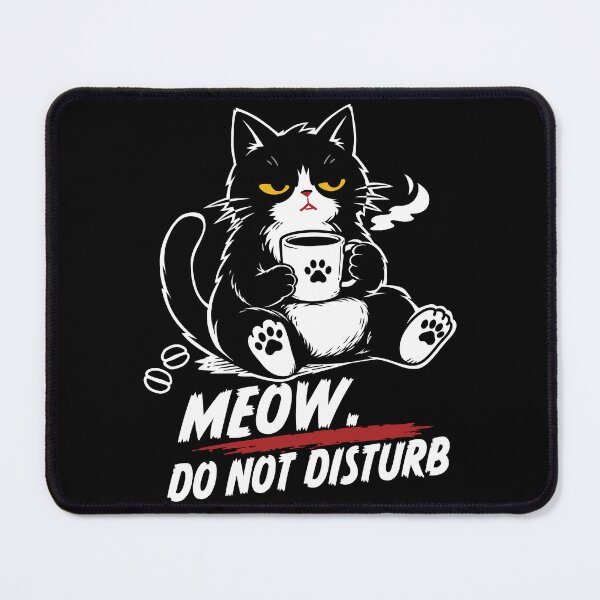 Item preview, Tired Black Cat Coffee Lover - Funny Introvert Cat Design_BK designed and sold by AckeeWolf.