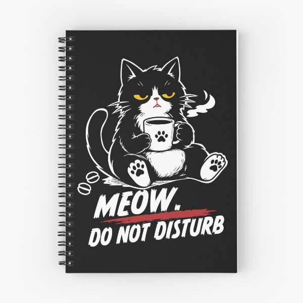 Item preview, Tired Black Cat Coffee Lover - Funny Introvert Cat Design_BK designed and sold by AckeeWolf.