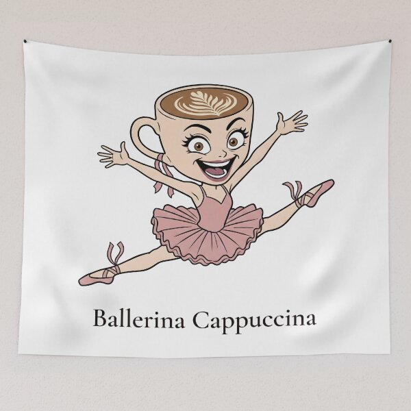 Item preview, Ballerina Cappuccina – Funny Italian Brainrot Gift Coffee Lover Ballet Dance designed and sold by Sekla-Studio.