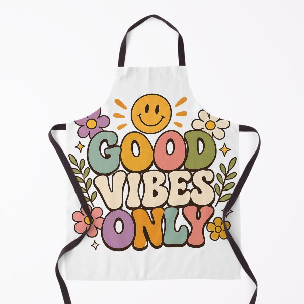 Item preview, Retro Good Vibes Only Floral Smiley Face designed and sold by Jaideep Walia.