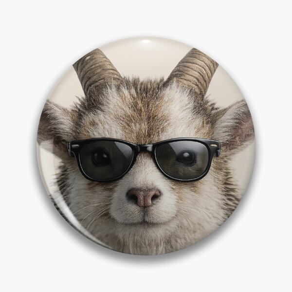 Item preview, Cute Goat Wearing Sunglasses Portrait designed and sold by BagFactoryUK.