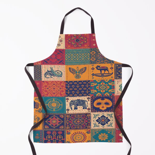 Item preview, Boho Folk Tile Pattern | Colorful Vintage Decorative Patchwork designed and sold by Omtatsat.