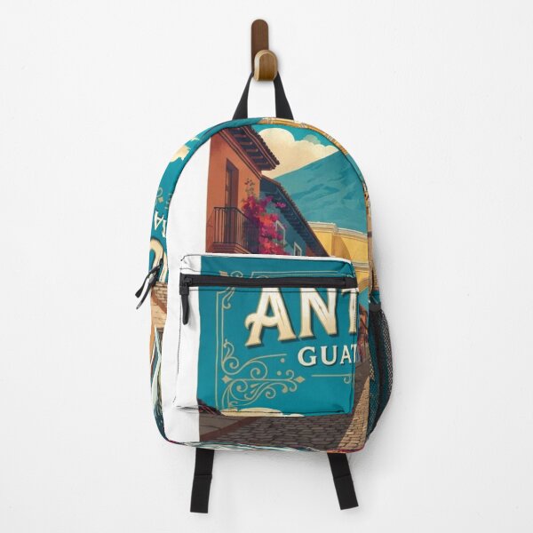 Item preview, Antigua Guatemala Vintage Travel Illustration | Colonial Street & Santa Catalina Arch designed and sold by Mathias Yakubu Design.