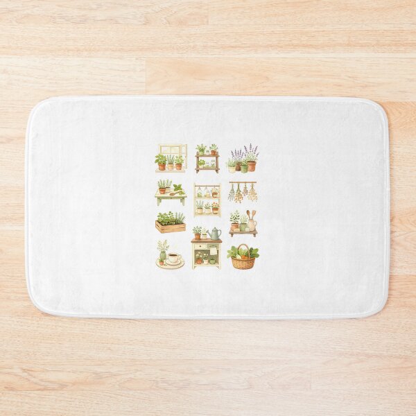 Item preview, Mini Kitchen Garden Botanical Sticker Collection | Cottagecore Herb Garden Sticker Sheet designed and sold by Spirit of Siam.