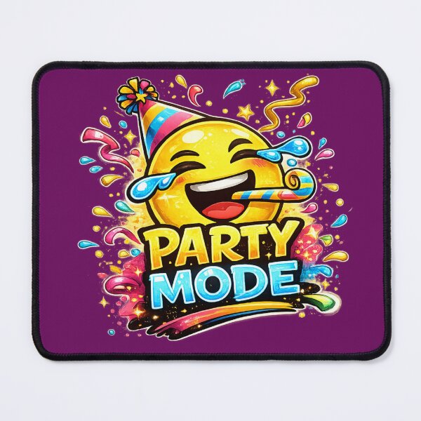 Item preview, Party Mode On | Fun Celebration Typography Design designed and sold by VasiArtLab.