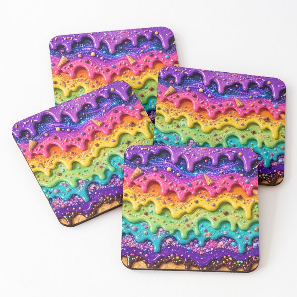 Item preview, Candy Drip Dreams | Glossy Abstract Melt Pattern designed and sold by Aramdesing.