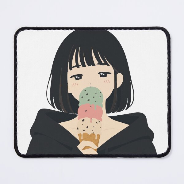 Item preview, Ice Cream Girl — Aesthetic Japanese Illustration Tee designed and sold by medicalkinoko.