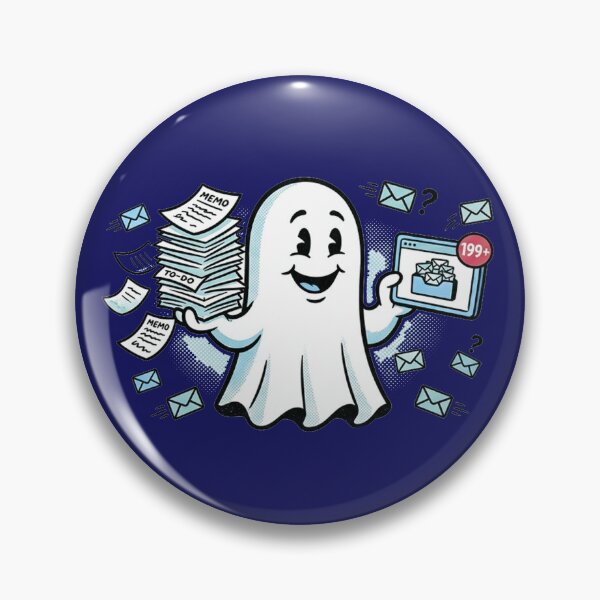 Item preview, Haunted by Emails Funny Ghost designed and sold by Artishal.