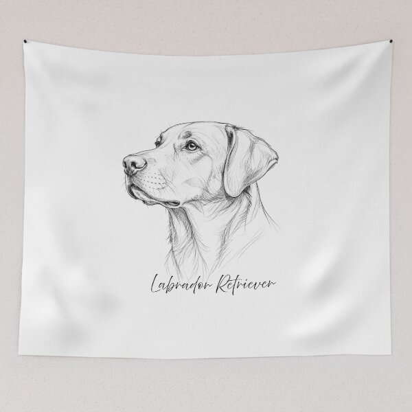 Item preview, Labrador Retriever Minimalist Line Art Dog Sketch designed and sold by PH Creator Studio.