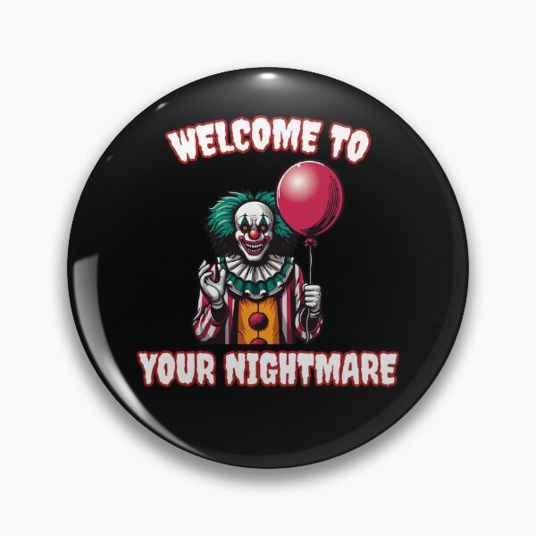 Item preview, Welcome to Your Nightmare Clown Balloon | Scary Carnival Horror Shirt, Creepy Circus Tee for Halloween designed and sold by Karma Design.