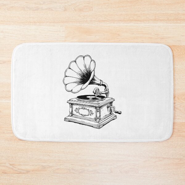 Item preview, Antique Gramophone — Vintage Music Illustration Tee designed and sold by medicalkinoko.
