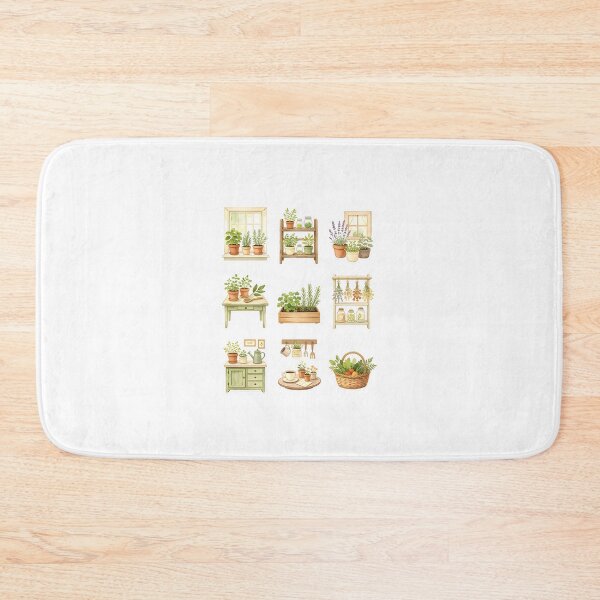 Item preview, Mini Kitchen Garden Botanical Sticker Collection | Cottagecore Herb Garden Sticker Sheet designed and sold by Spirit of Siam.