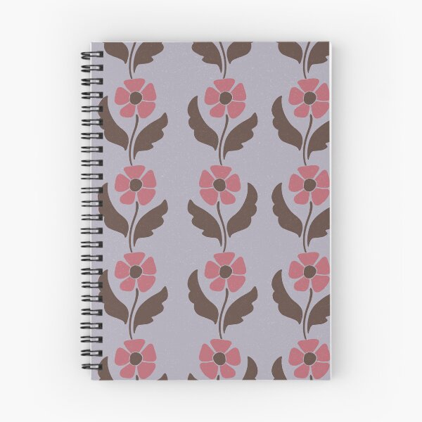 Item preview, Large Lavender Retro Floral Scandinavian Folk Botanical Repeat Pattern designed and sold by DColourMuse.