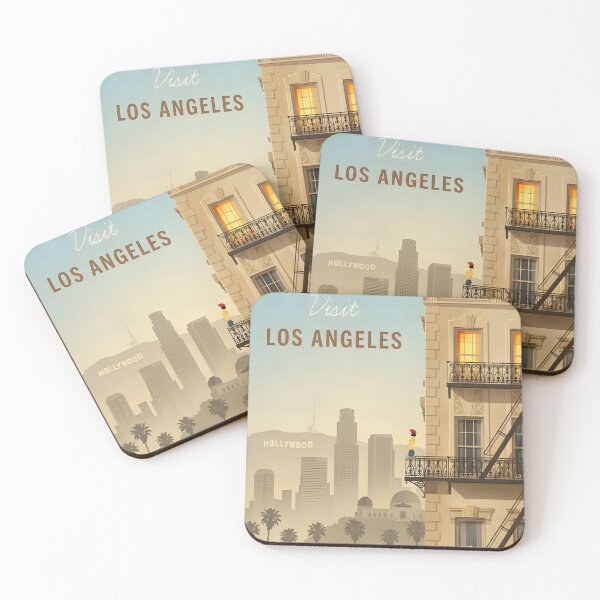 Item preview, Retro Los Angeles Travel Poster - Vintage designed and sold by BobaTeeStore.