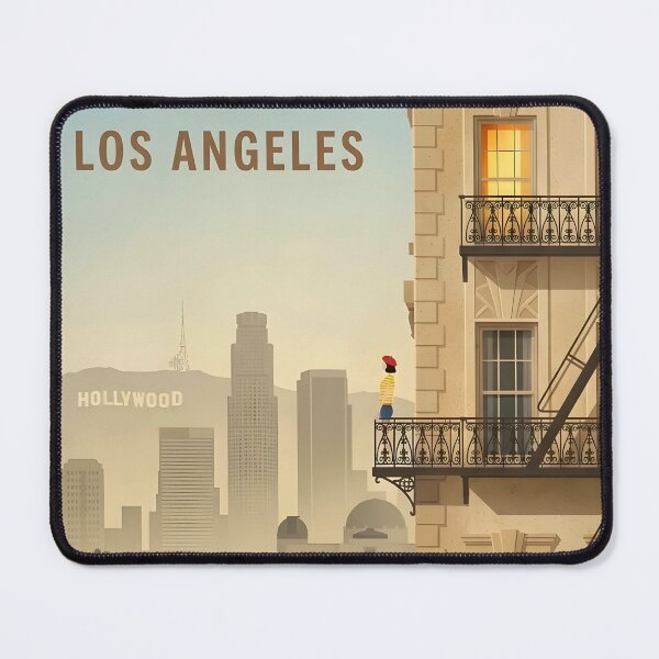 Item preview, Retro Los Angeles Travel Poster - Vintage designed and sold by BobaTeeStore.
