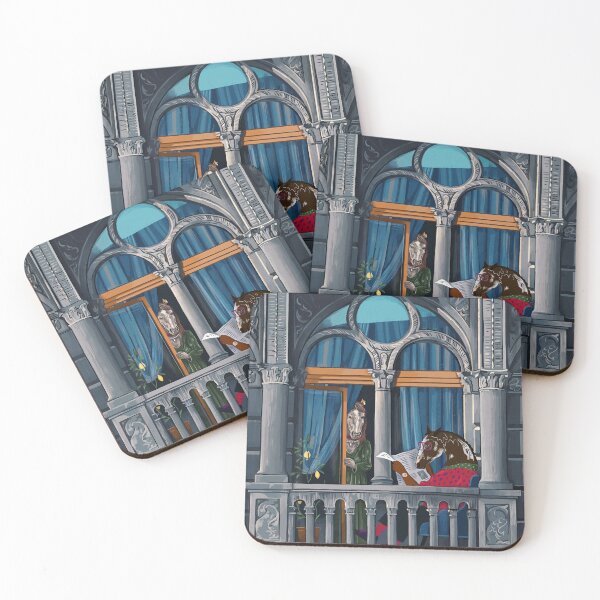 Item preview, Horses on the balcony designed and sold by Ekaterina Khozatskaya.