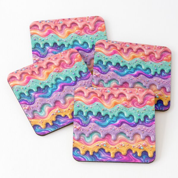 Item preview, Candy Drip Dreams | Glossy Abstract Melt Pattern designed and sold by Aramdesing.