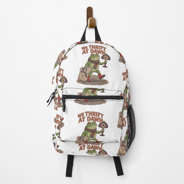 Item preview, We Thrift At Dawn Funny Frog Thrifting Vintage Collector designed and sold by gear-posters.