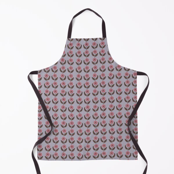 Item preview, Small Lavender Retro Floral Scandinavian Folk Botanical Repeat Pattern designed and sold by DColourMuse.