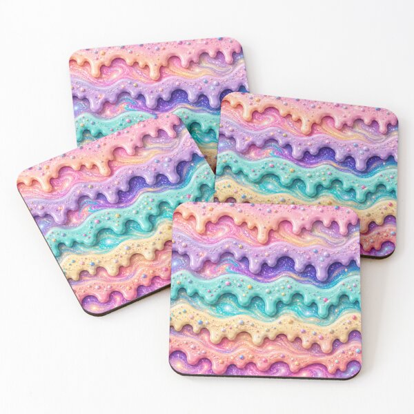 Item preview, Candy Drip Dreams | Glossy Abstract Melt Pattern designed and sold by Aramdesing.