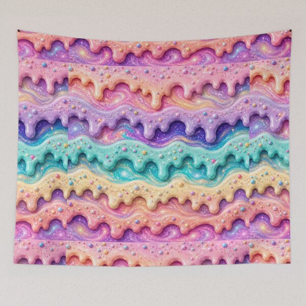Item preview, Candy Drip Dreams | Glossy Abstract Melt Pattern designed and sold by Aramdesing.